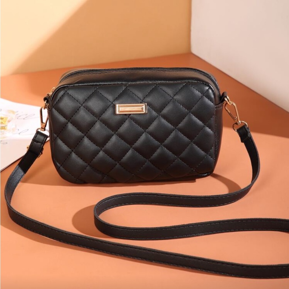 Black Quilted Purse